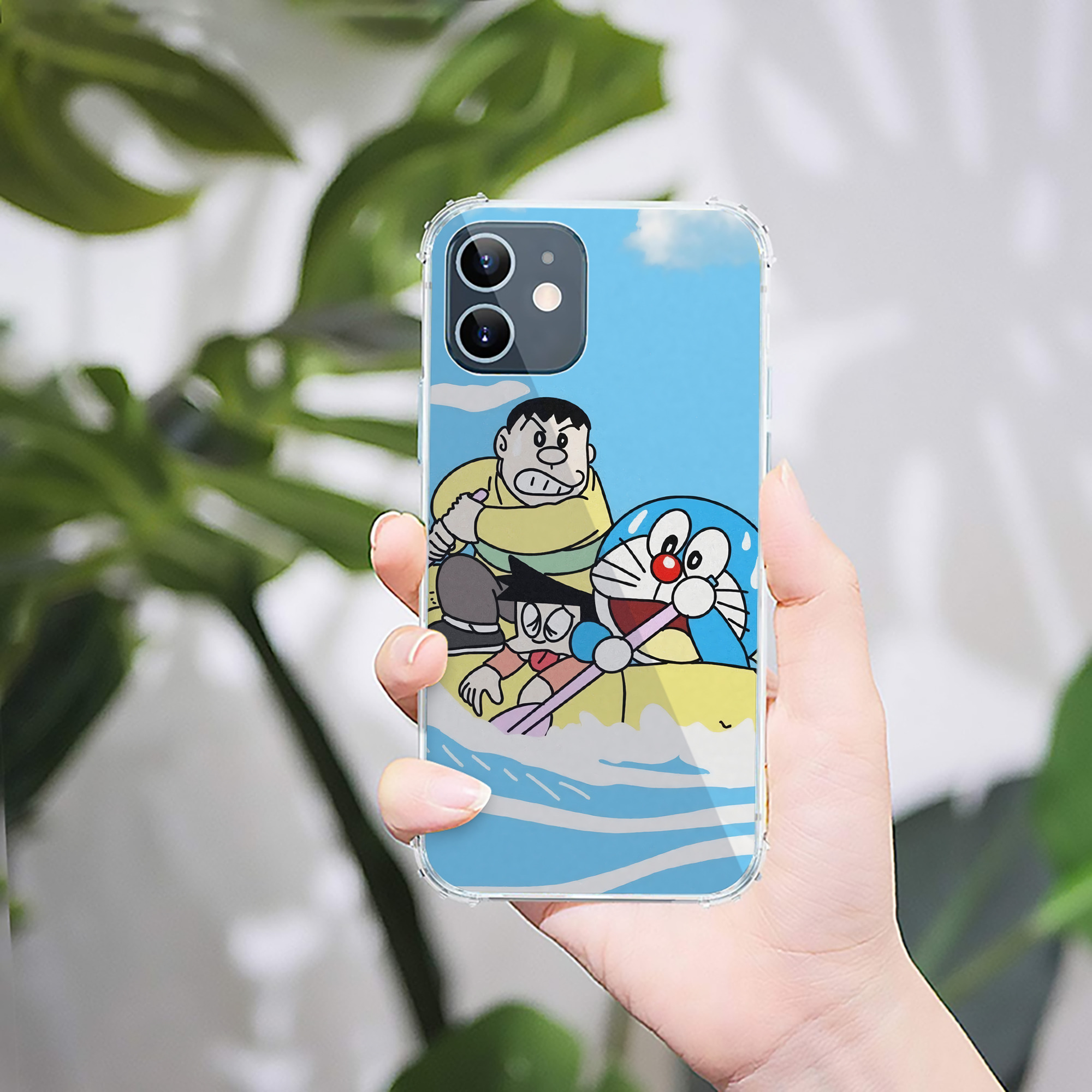 （画像用） ドラえもん Doraemon 【iPhone 12シリーズ対応】透明スマホケース（クリアソフトケース）